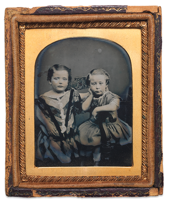 Portrait of two young girls c.1855-65