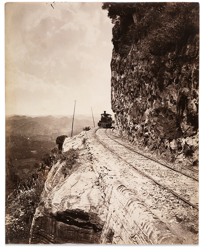 Sensation Rock, Colombo-Kandy line (Ceylon) c.1880s