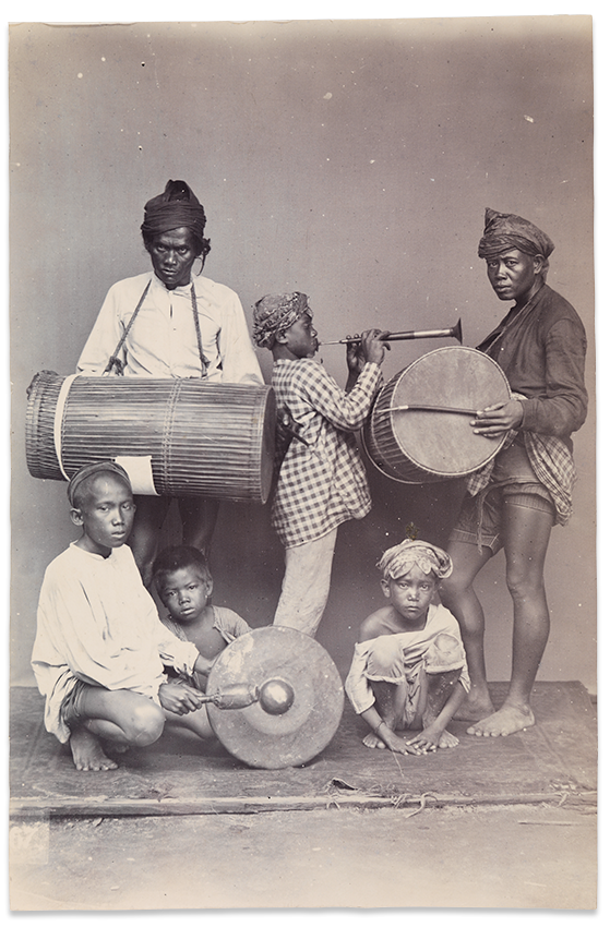 Street band, Singapore c.1890s