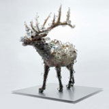 Kohei Nawa / Japan b.1975 / PixCell-Elk#2 2009 / Work created with the support of the Fondation d'enterprise Hermés / Image courtesy: The artist and SCAI, Tokyo / Photograph: Seiji Toyonaga)