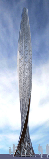 Artists impression of Venus Rising: Out of the Water and into the Light sculpture by Wolfgang Buttress / Image courtesy: Arts Queensland