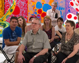 Visitors gaining insights into the 'Yayoi Kusama: Look Now, See Forever' exhibition / Photograph: Brad Wagner