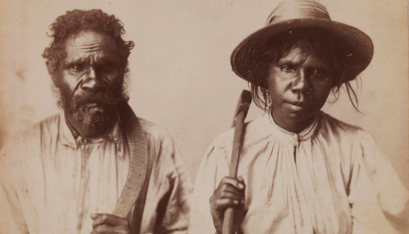 UNKNOWN Australia / Queensland natives c.1890s / Albumen photograph on paper / Purchased 2003. Queensland Art Gallery Foundation / Collection: Queensland Art Gallery