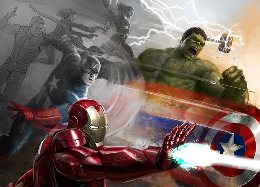 Ryan Meinerding / Keyframe for Marvel’s The Avengers 2012 / © 2012 MARVEL